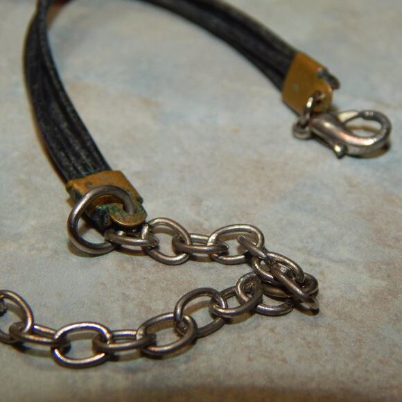 Rustic BoHo Turquoise Rocks & Rings Necklace - Picture 12 of 12